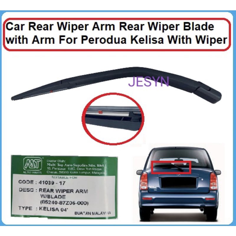 PERODUA REAR WIPER ARM REAR WIPER BLADE WITH ARM FOR PERODUA KELISA