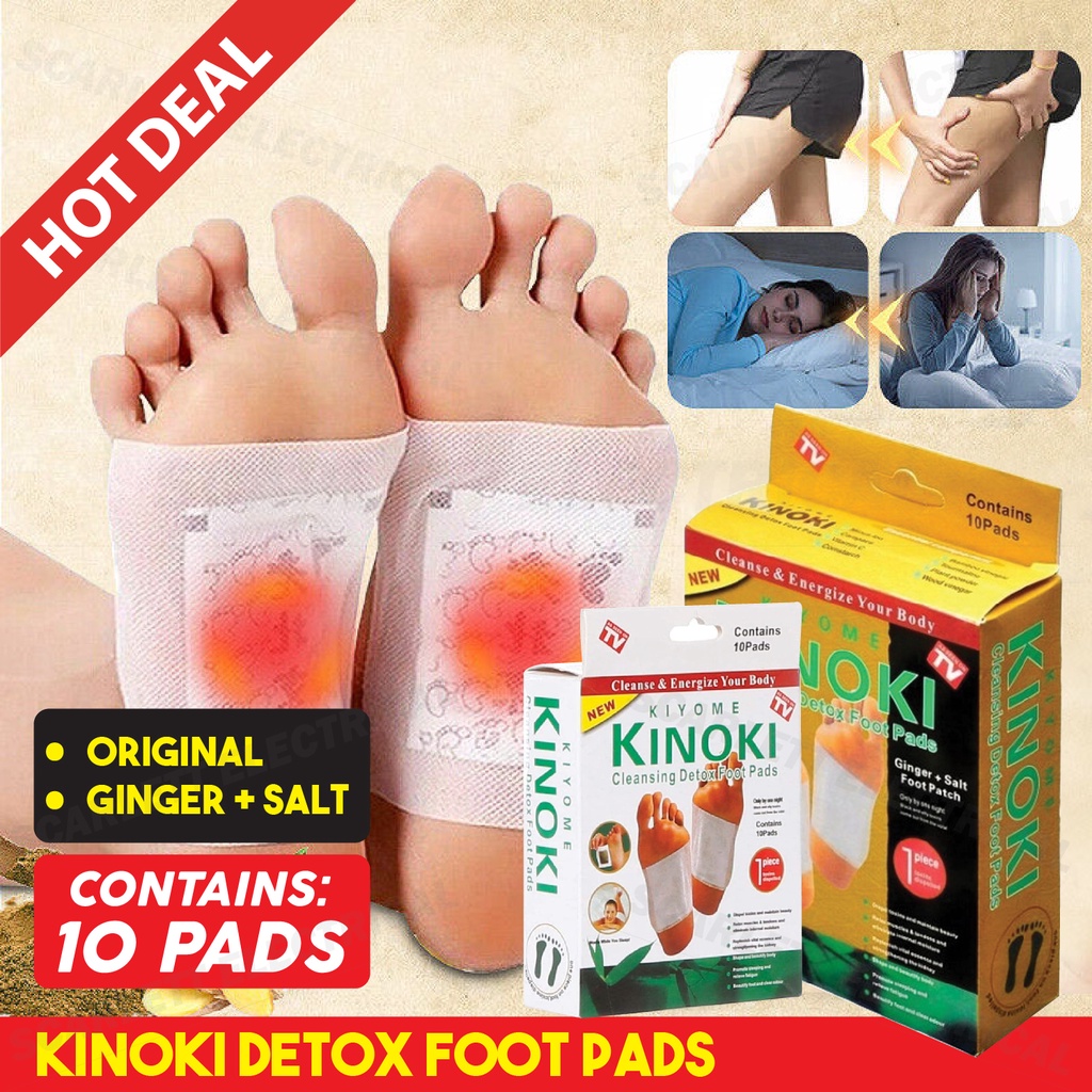(10pcs) Kiyomi KINOKI Foot Pads Toxins Remover Cleansing Detox Foot