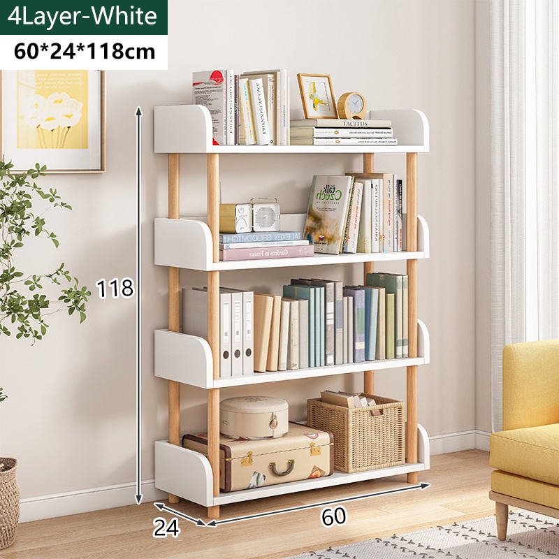 4/5 Layer Rak Buku Book shelf Multipurpose Shelf Bookshelf Home Utility ...