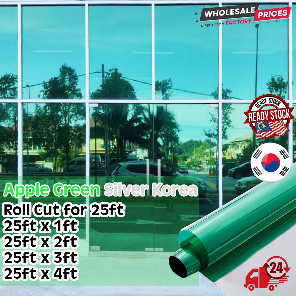 Free Installation Tools Apple Green Silver Korea Roll Cut Size Untuk ...