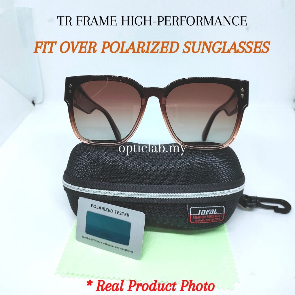 Fit Over Sunglasses Polarized Lens Wear Over Prescription Eyeglasses 100%  UV Protection for Men and Women