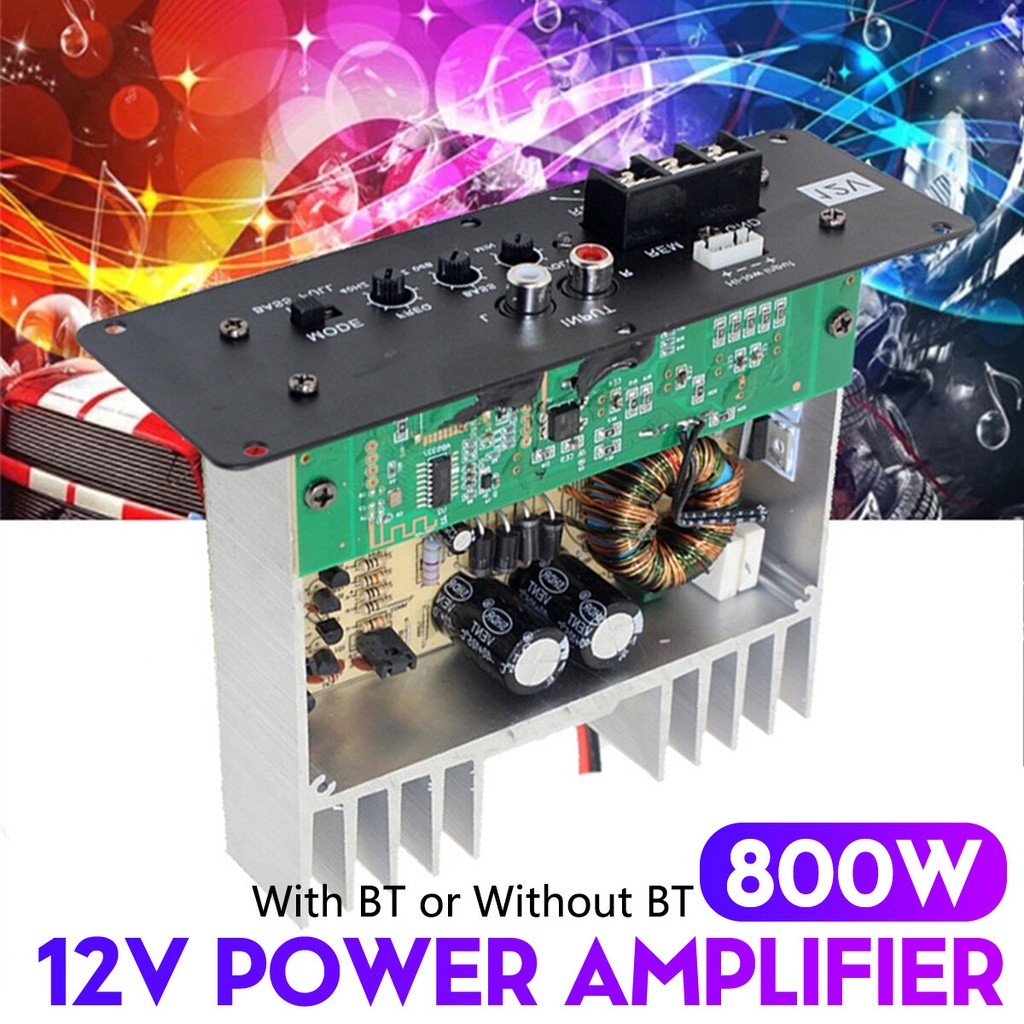 800W Full Tone Pure Bass Car Subwoofer Core Car Amplifier Board 12V High Power Subwoofer