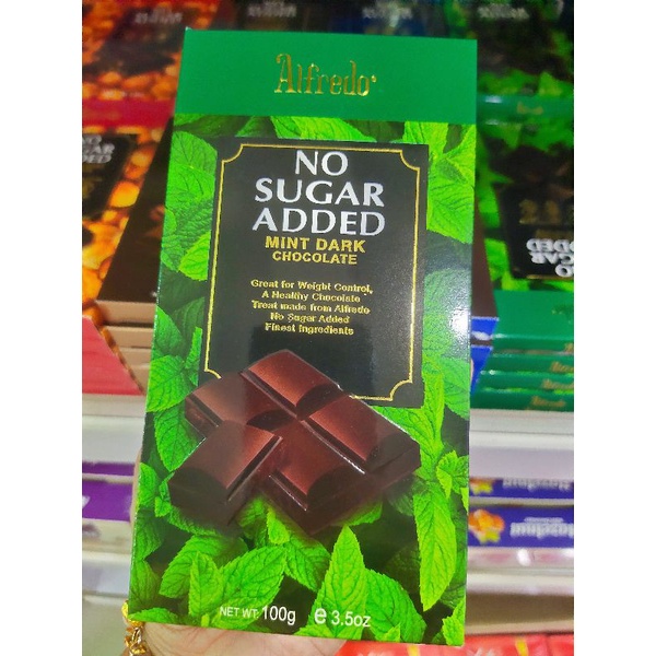 Coklat Langkawi Alfredo No Sugar Added Dark/Milk Chocolate Mint/Almond