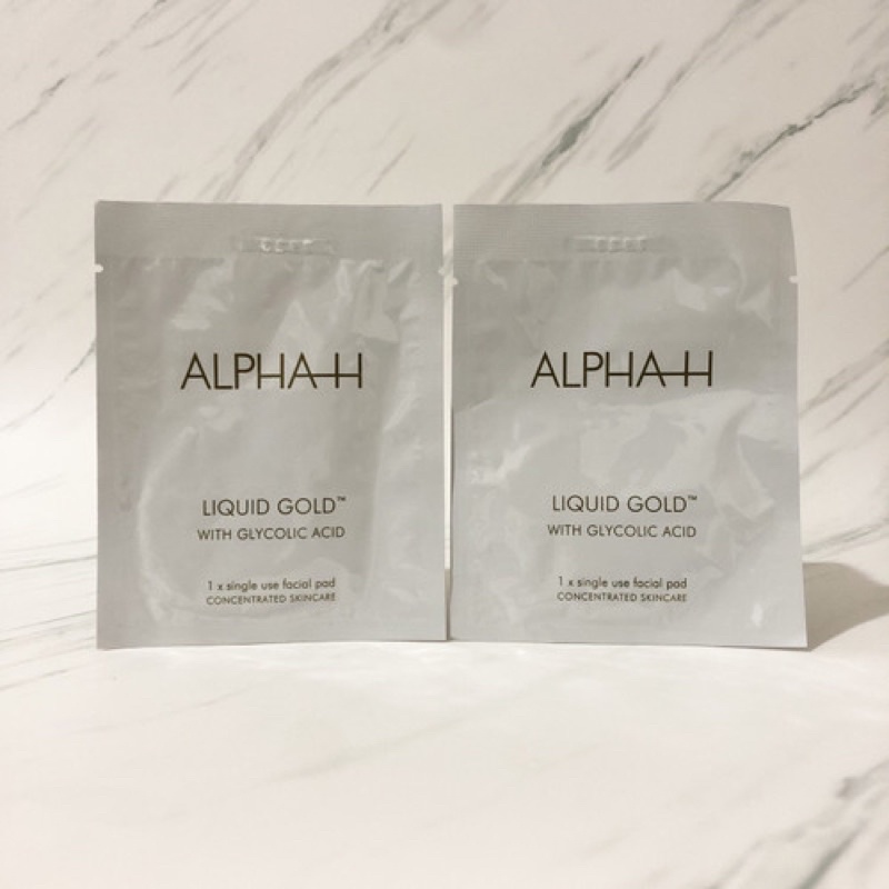 [READY STOCK ] 🔥 AlphaH Liquid Gold Exfoliating Treatment w/ Glycolic acid Facial Pad Shopee