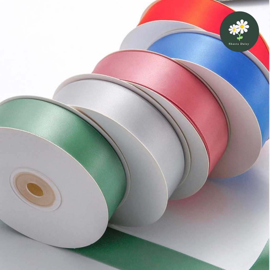 Ribbon 20 Yards Single Sided Polyester Ribbon Knot Wedding Box ...