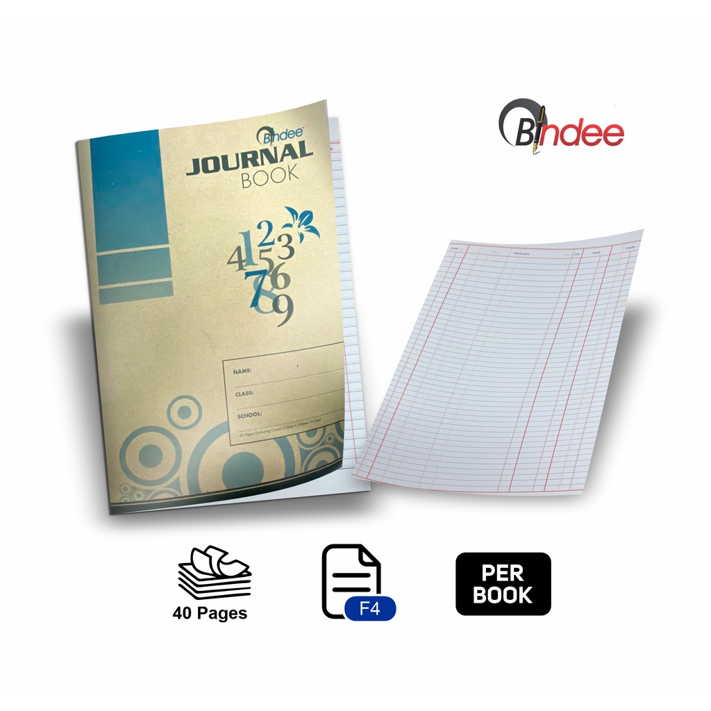 Bindee Journal Book / 40 Pages / F4 Sizes / Buku Jurnal / Kraft Cover ...