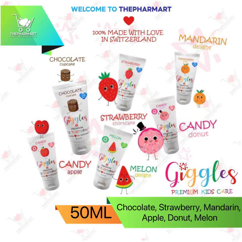 Switzerland Giggles Toothpaste Premium Kids Toothpaste (50ml) Shopee