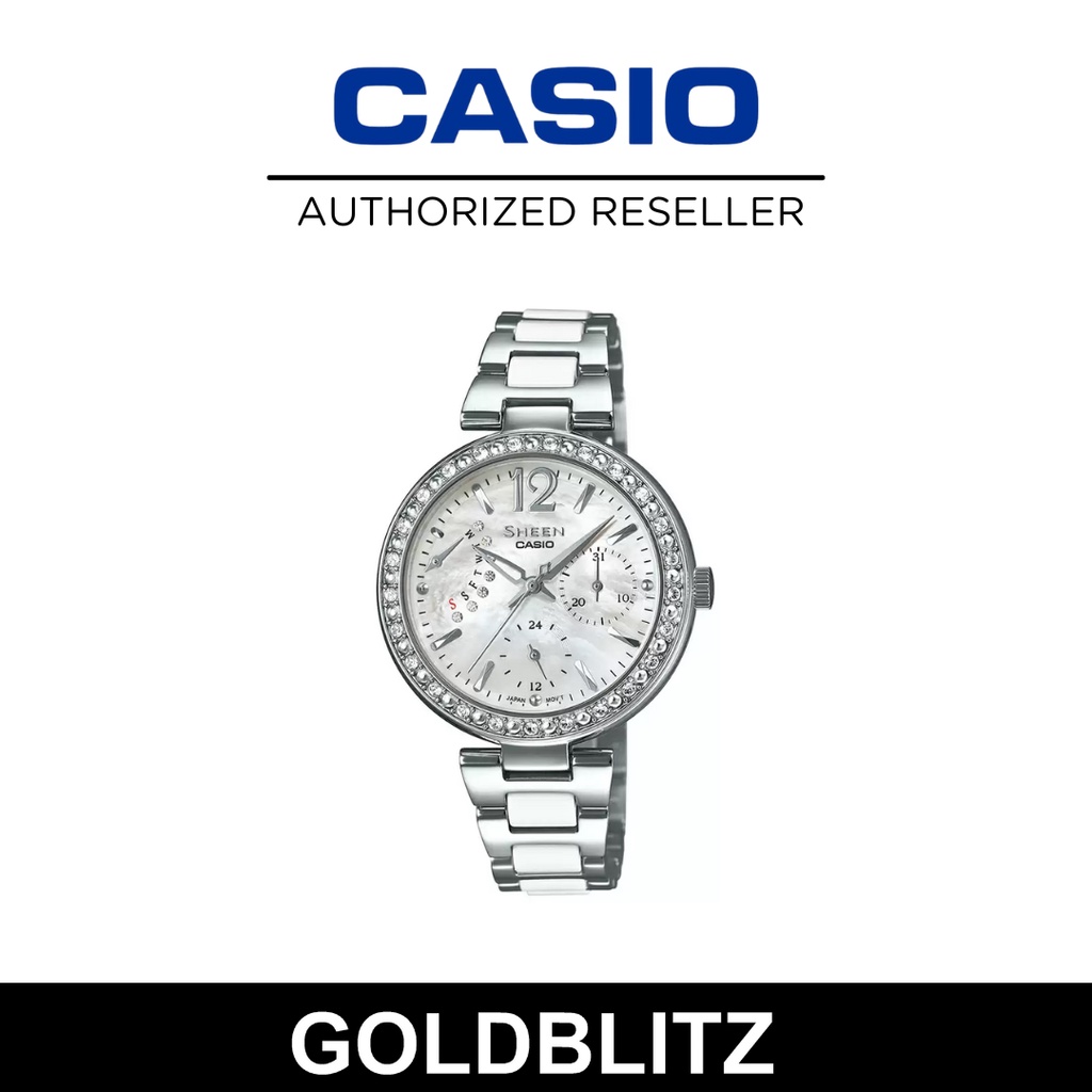 Casio Sheen Swarovski SHE 3042D 7A Watch