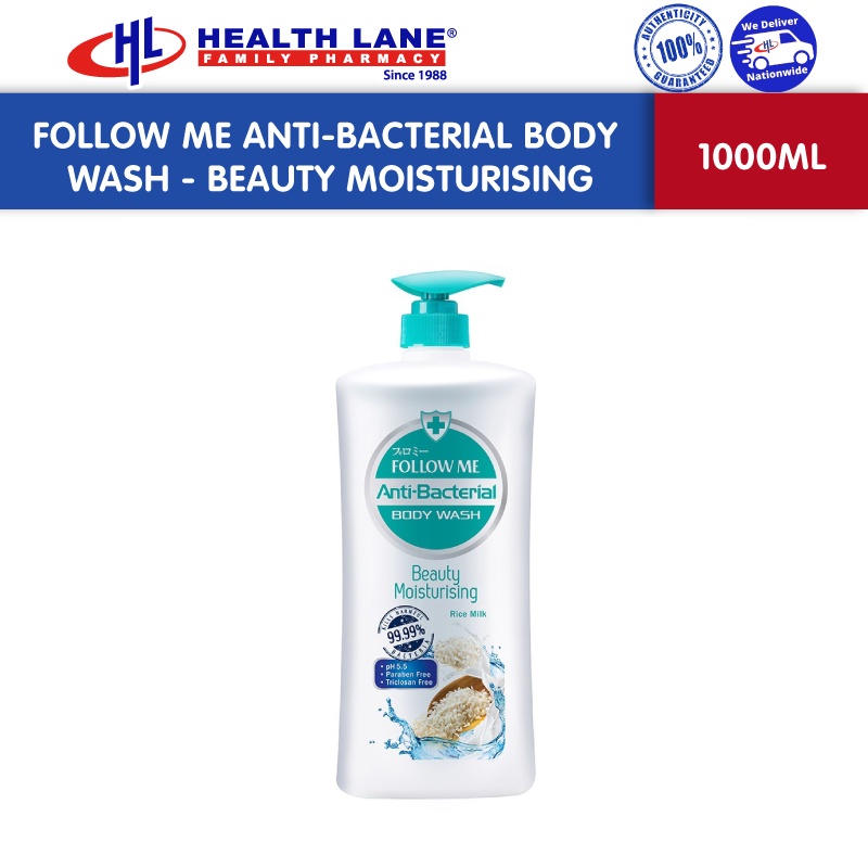 Follow Me Anti-Bacterial Body Wash - Beauty Moisturising (1000ml ...