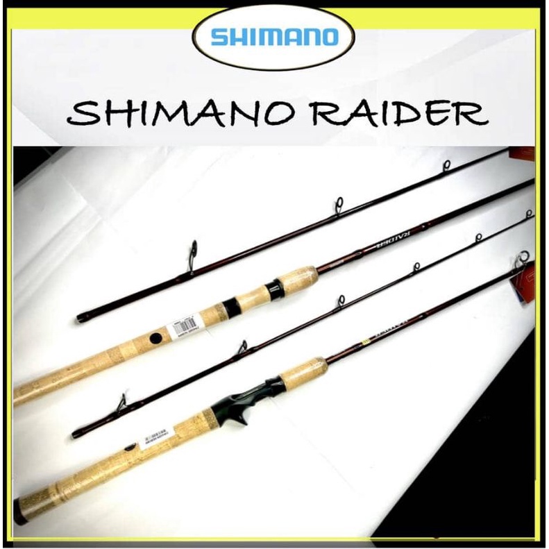 🔥 Ready Stock 🔥 NEW 2022 SHIMANO RAIDER SPINNING & BAITCASTING FISHING  RODS 1 YEAR WARRANTY 🎁 WITH FREE GIFT 🎁