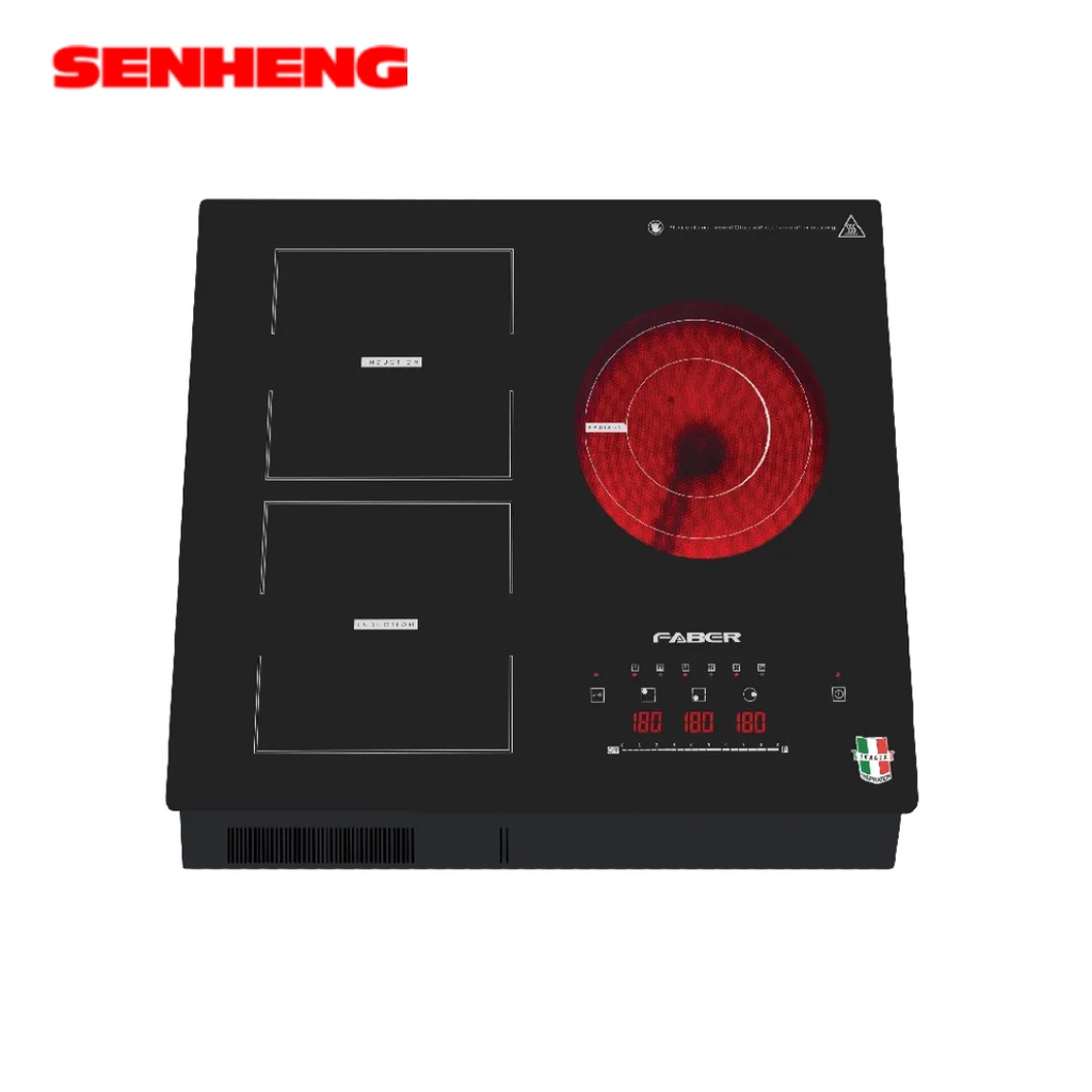 Faber 2 Induction Hobs + 1 Ceramic Hob FBRPREMIO2ID1C Shopee Malaysia