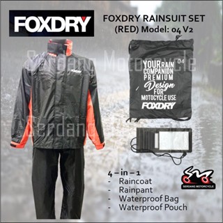 FOXDRY Raincoat 04 Rain Coat Rainsuit Baju Hujan Waterproof