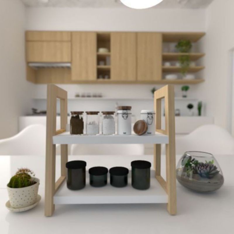 Hpl Spice Rack 2-tier Multipurpose Spice Rack | Shopee Malaysia