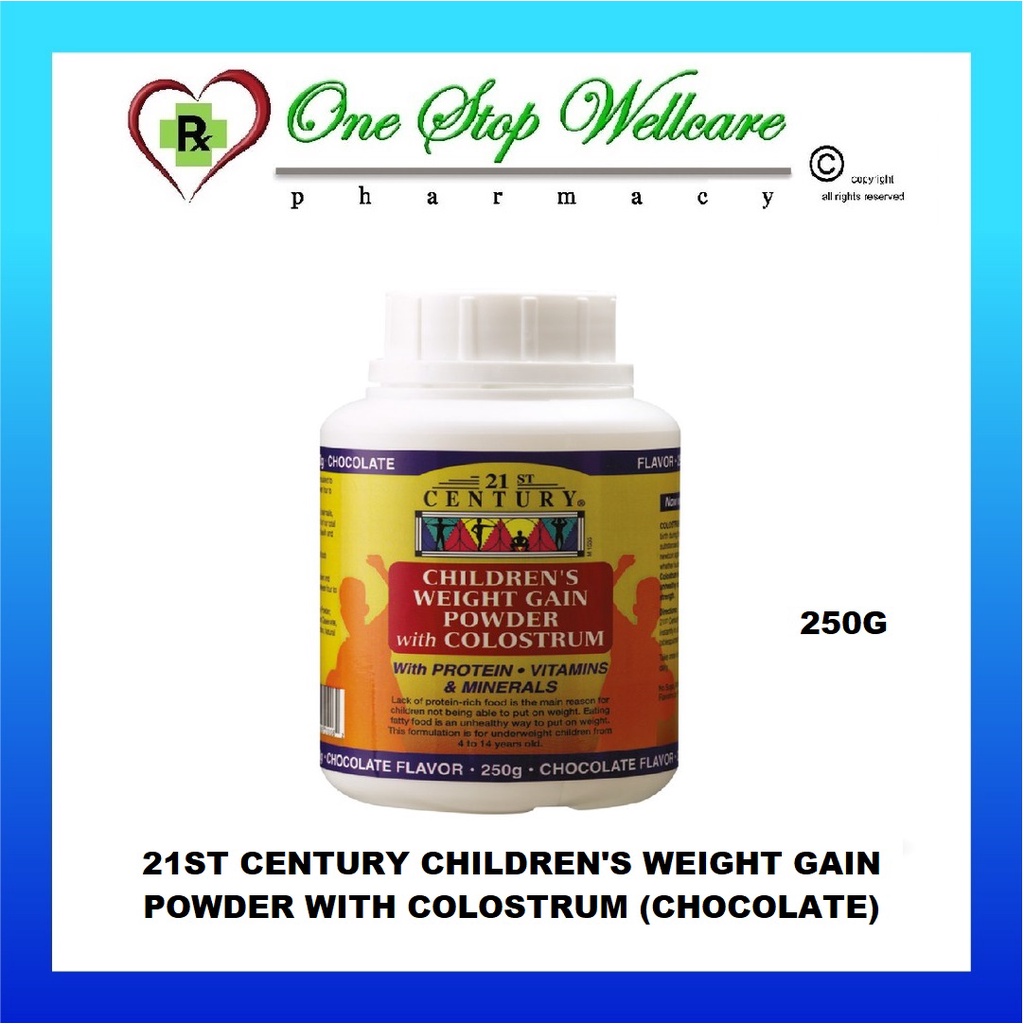 21ST CENTURY CHILDREN'S WEIGHT GAIN POWDER WITH COLOSTRUM (CHOCOLATE