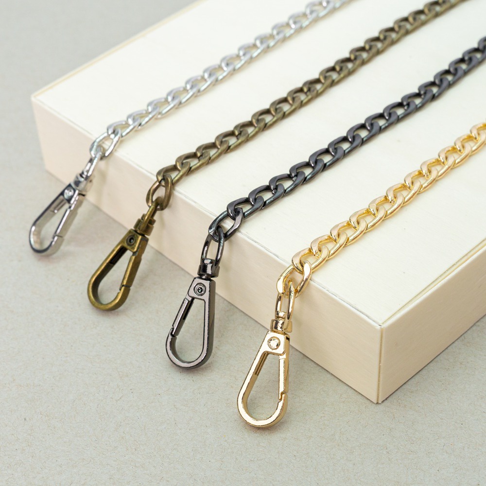 60/120 cm Strap Chain Bag Metal Chain Strap Armpit and Crossbody Bag Chain Replacement