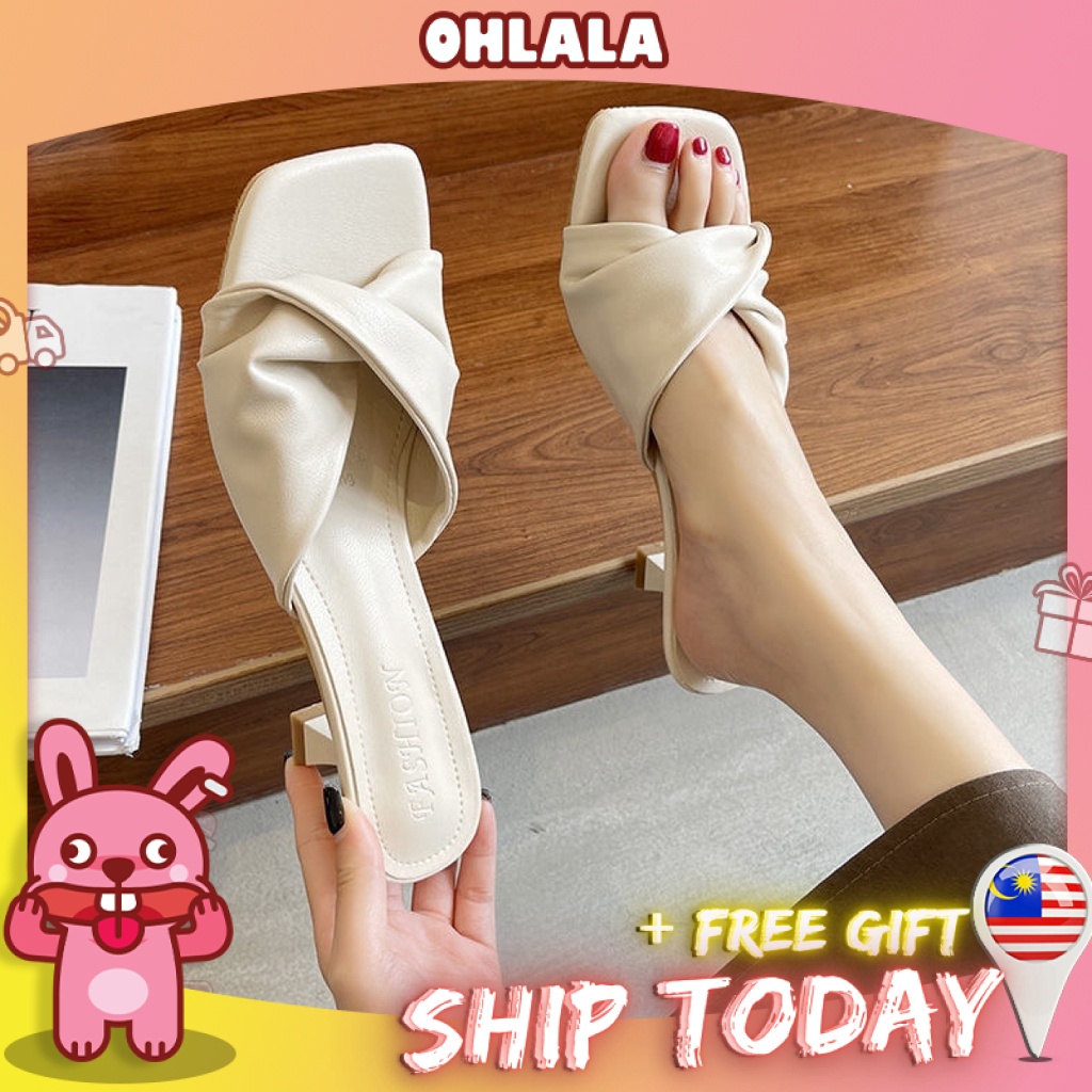 Ready Stock🔥oll Fashion Women Midi Heels Shopee Malaysia 1919