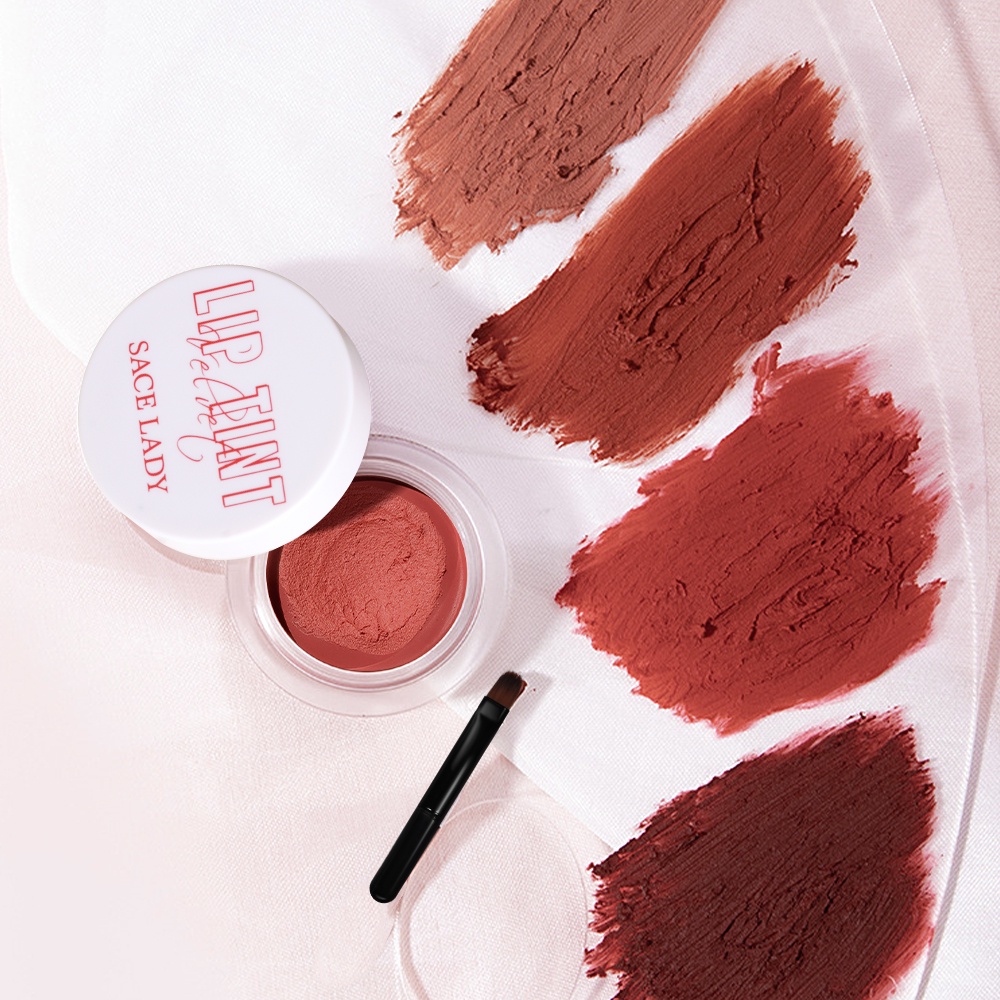 SACE LADY 6 Color Matte Lip Mud Lipstick Velour, Durable, Non Staining