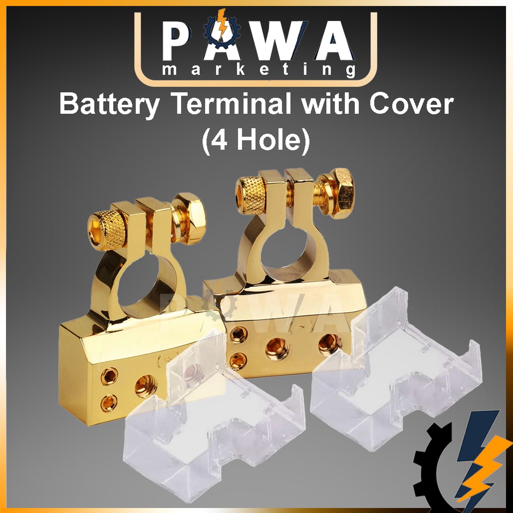 Pawa Copper Battery Terminal 4 Hole Heavy Duty Quick Release Battery