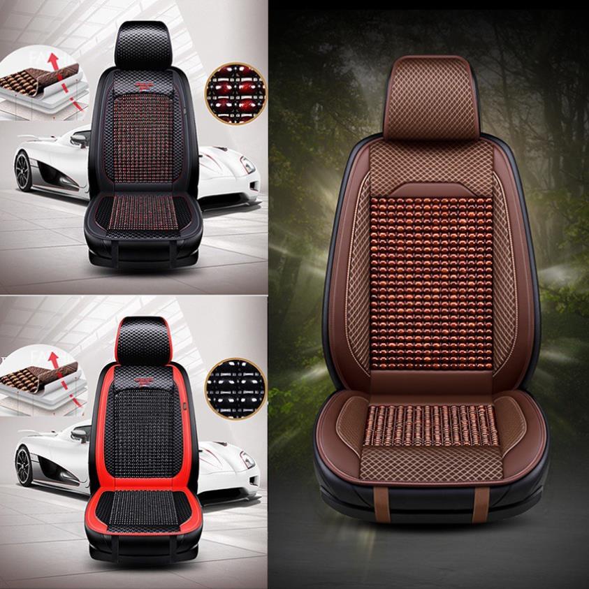Oto Seat Cover With Wooden Grain Luxury Seat Lining Car Seat Lining Knitting Wood Grain Leather