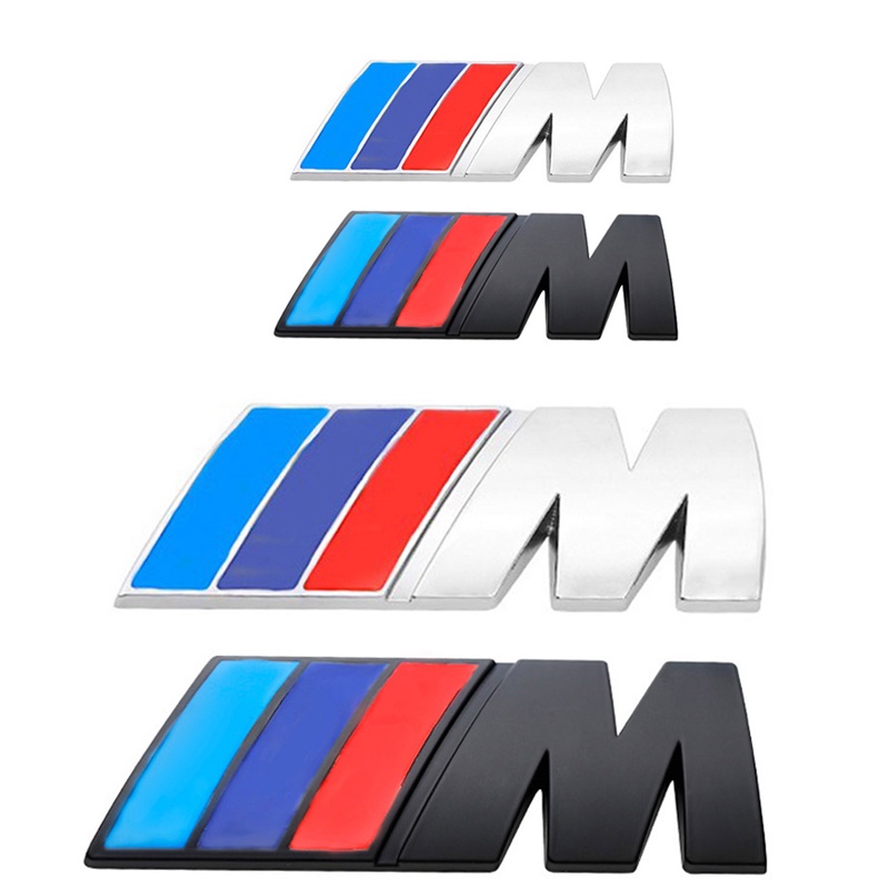 BMW M Sport Metal Car Emblems Stickers Badges Wing Side Fender Styling ...