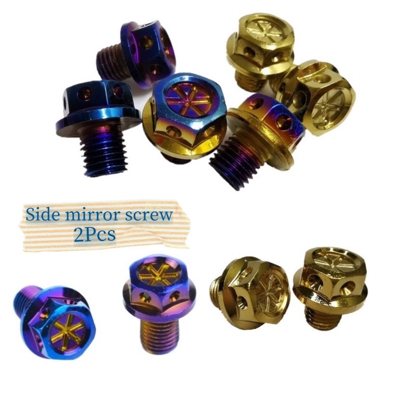 YAMAHA HONDA SIDE MIRROR SCREW SET (2Pcs) Shopee Malaysia