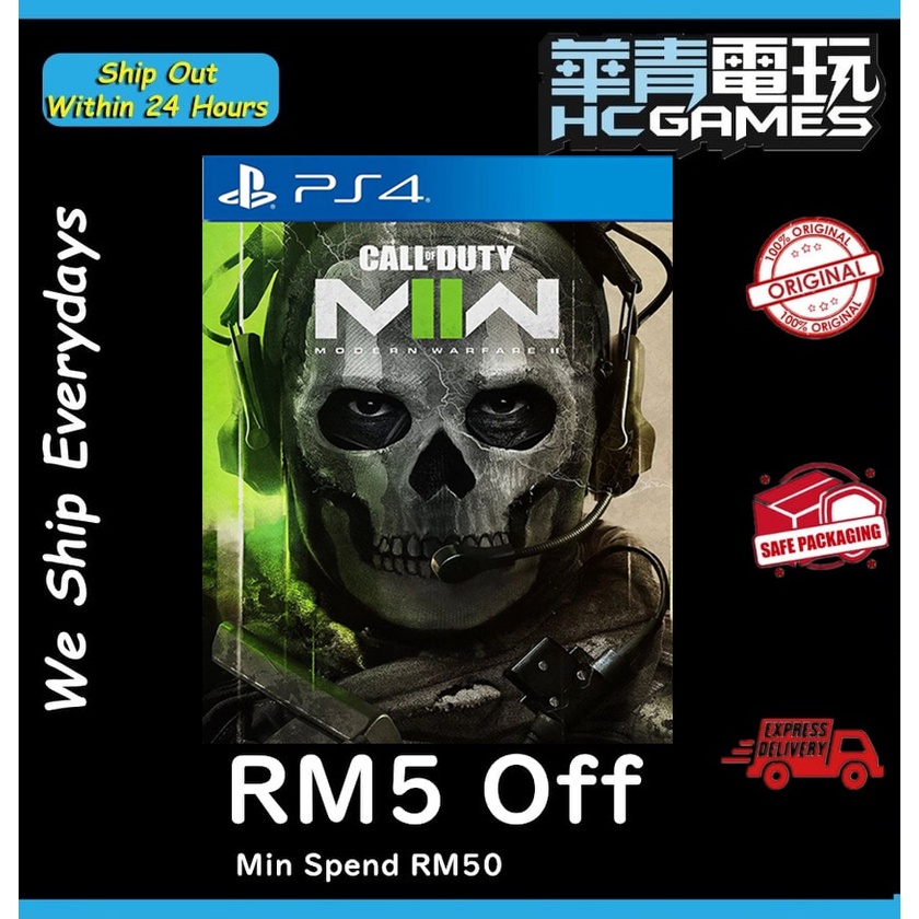 PS4 / PS5 Call Of Duty Modern Warfare 2 (English/Chinese-Disc-New Seal ...