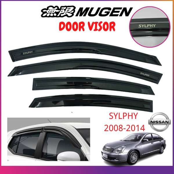 NISSAN SYLPHY 2008-2014 High Quality Mugen Door Visor Air Press Window ...