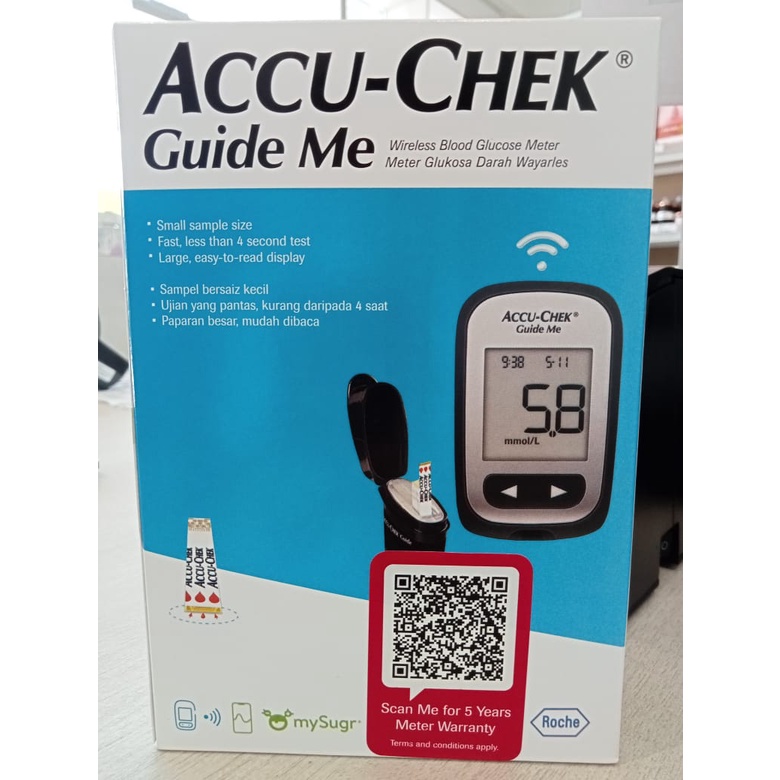 ACCU-CHEK GUIDE ME BLOOD GLUCOSE METER (METER ONLY) | Shopee Malaysia