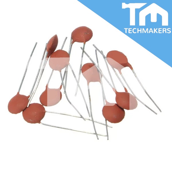 10 pcs of Ceramic Disc Capacitor 15pF, 10pF, 100pF, 150pF, 151pF, 102pF, 1nF, 10nF, 100nF