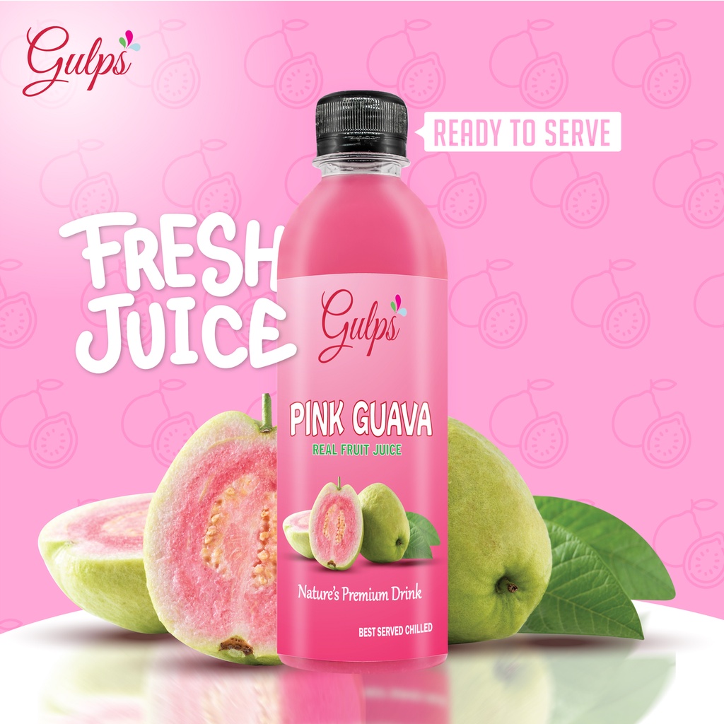 Gulps Premium Pink Guava Juice 350ML Shopee Malaysia