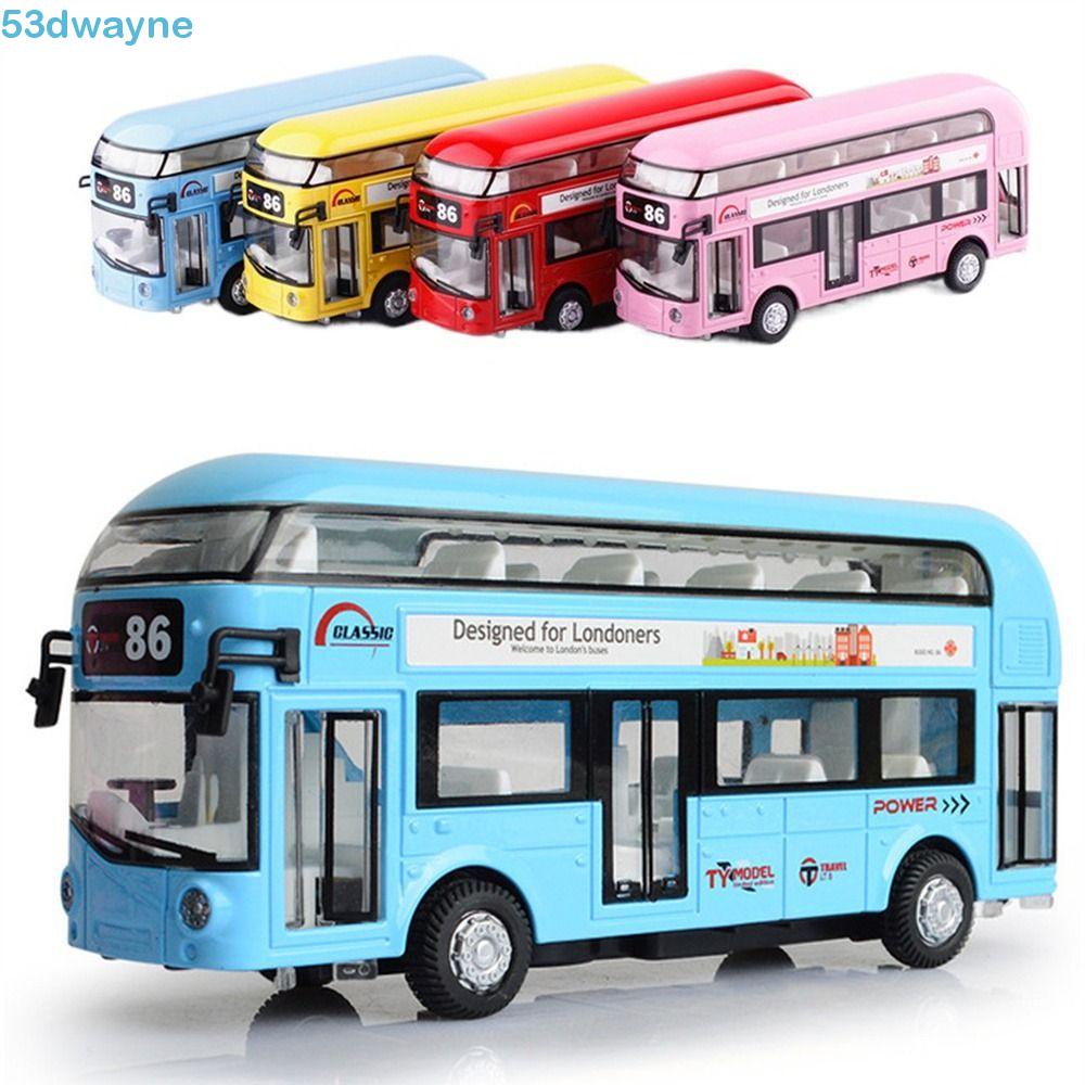 DWAYNE London Bus Toy Birthday Gift Gift for Boy Vehicle Set Car Bus Model Educational Toys