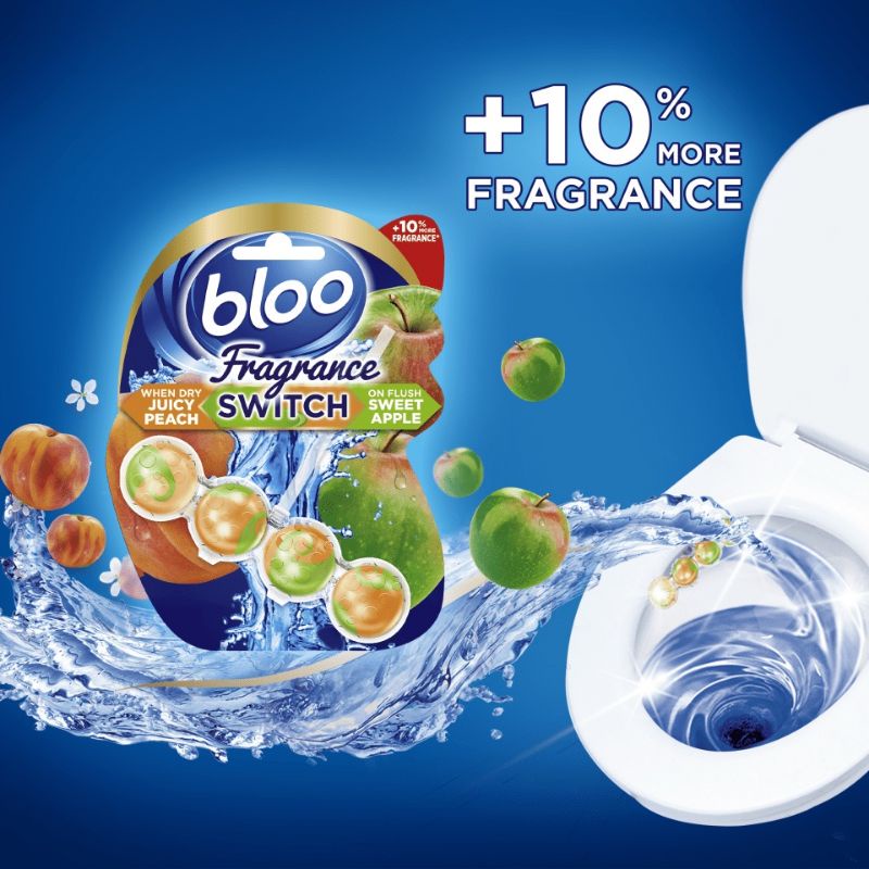 (UK) Bloo High Quality Toilet Bowl Foaming Cleaner & Changing Fragrance