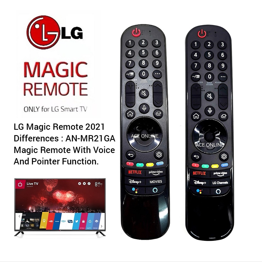 Replacement For LG Smart TV Magic Remote Control MR21GA With voice And