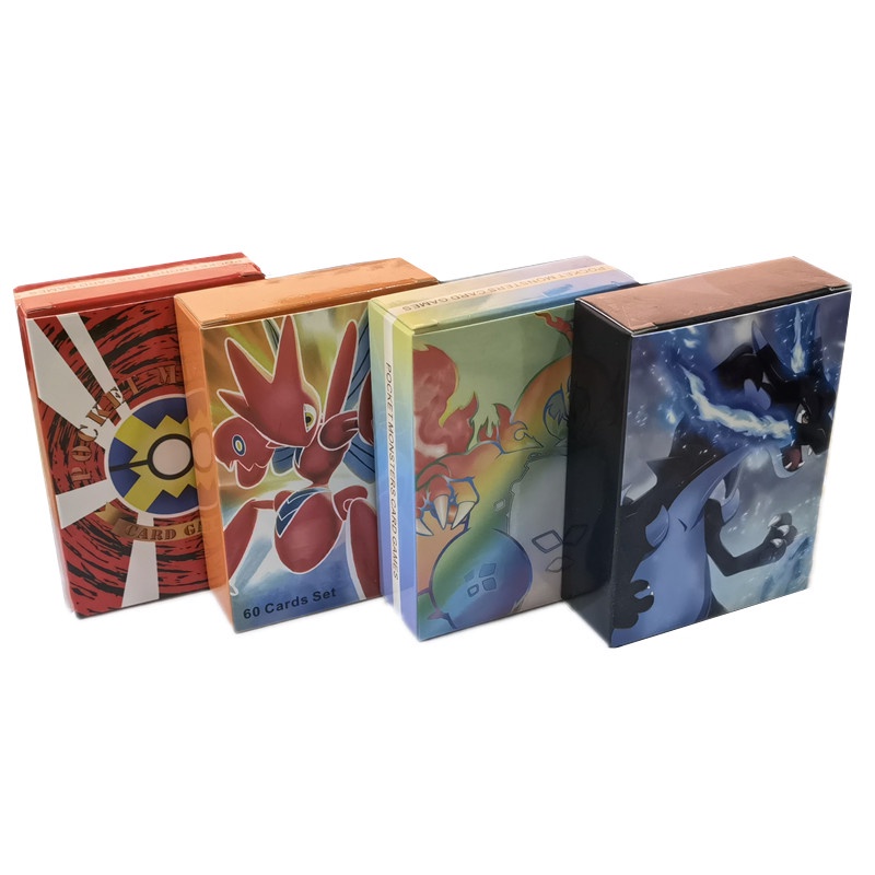 60Pcs/Box Pokemon EX GX Cards English Version Special Energy Trainer ...