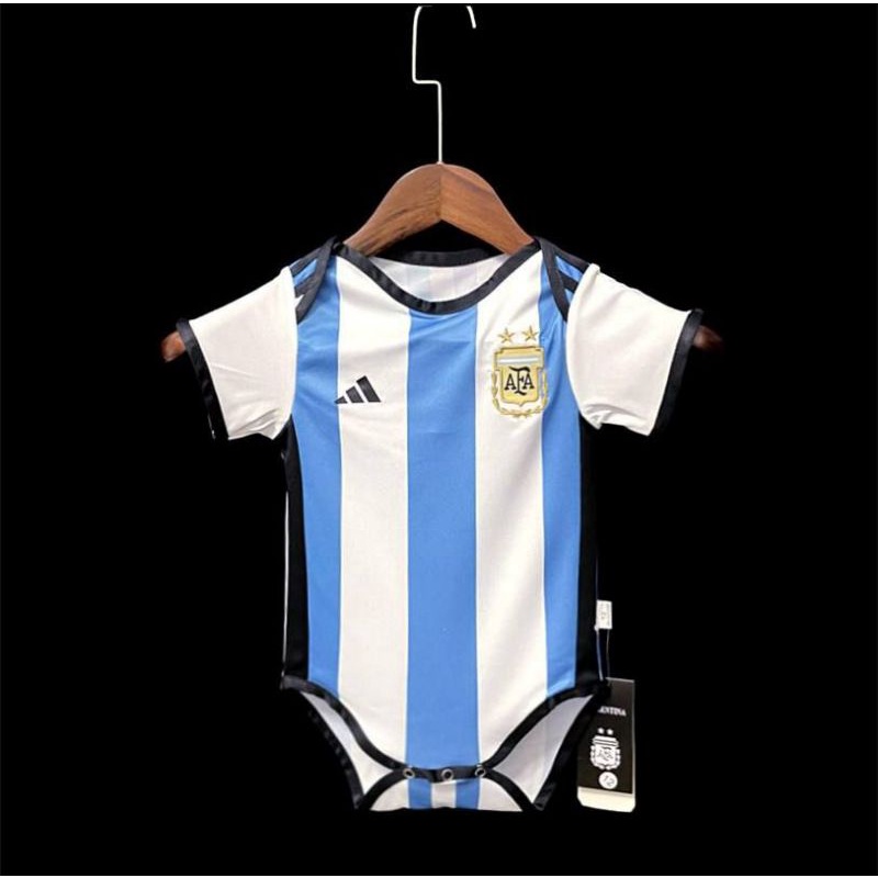 Argentina Champions Three Stars Marcos Acuña 8 Youth Away Jersey