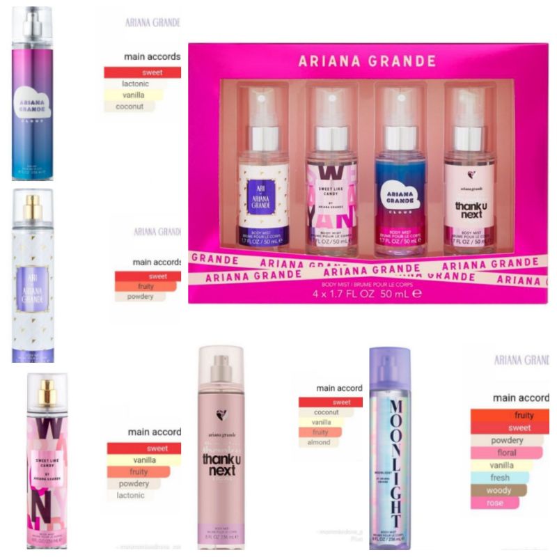 Ariana Grande / JLO Body Mist Shopee Malaysia