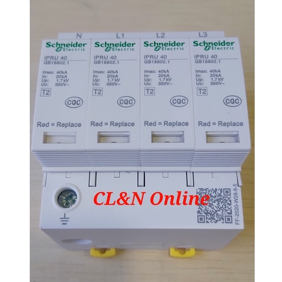 避雷器 Schneider surge protector Device IPRU 40KA home 3P+N lightning