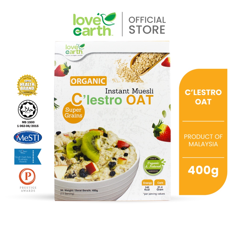 Organic Instant Muesli C'lestro Oat 400g Shopee Malaysia