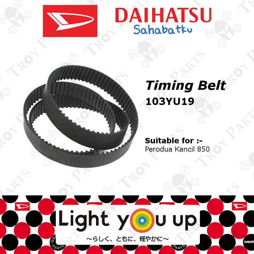 (1pc) Original Daihatsu Timing Belt for Perodua Kancil 660 850 ( 99YU25