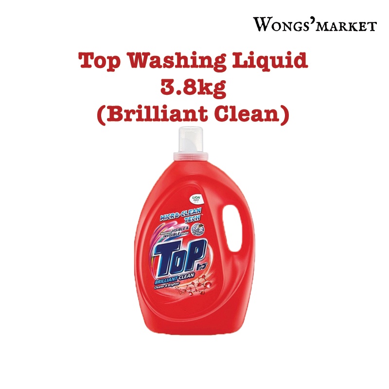Top Washing Liquid Detergent 3.8kg (Brilliant Clean) Shopee Malaysia