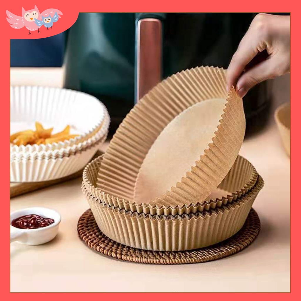 Air Fryer Disposable Baking Papers NonStick Round Parchment Paper Liners Kitchen Accessories