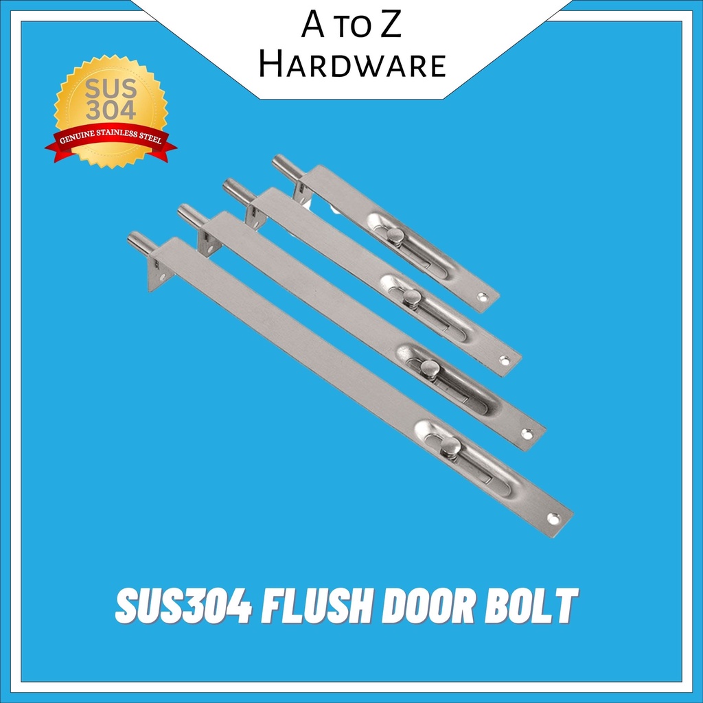 SUS 304 Stainless Steel Door Flush Bolt [AtoZ] Shopee Malaysia