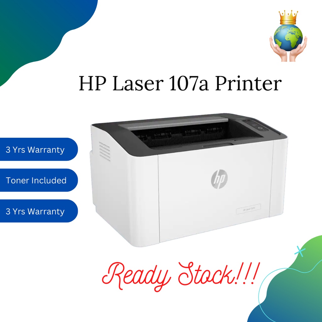 Hp Laser Printer 107a 4zb77a Upgrade From M12a T0l45a Shopee