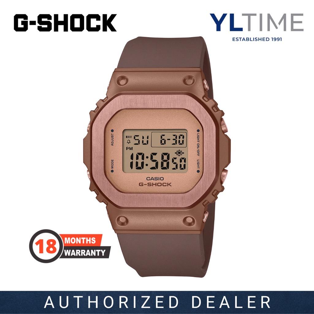 MARCO Warranty Casio G Shock Women GM S5600BR 5 Matte Bronze Metal Covered Bezel Watch 100 Original New Shopee Malaysia