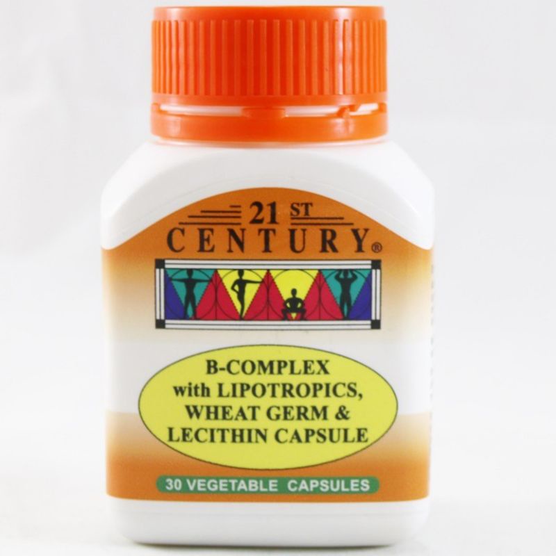 21St Century B-complex With Lipotropics,Wheat Germ & Lecithin Capsule ...