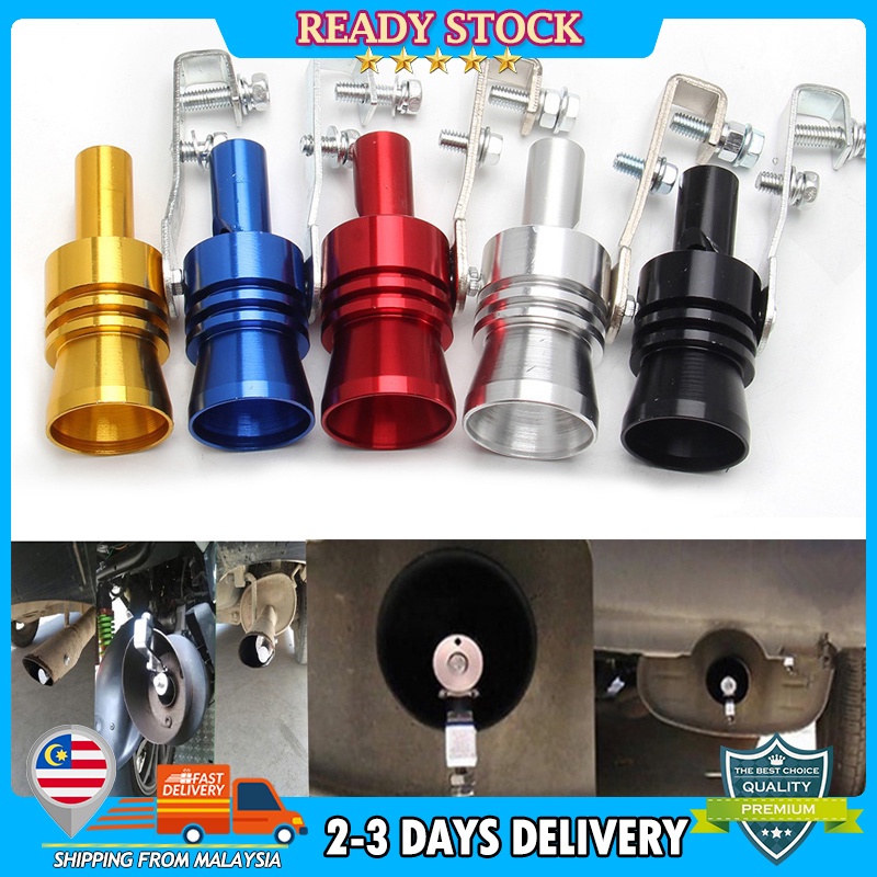 Universal Turbo Sound Whistle Exhaust Pipe Aluminum Car Exhaust Pipe