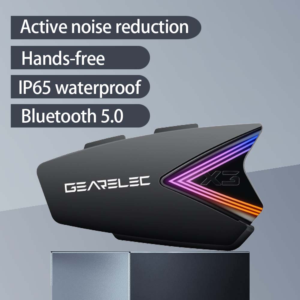 Gearelec X3 Motorcycle Helmet Headphones Bluetooth 5.0
