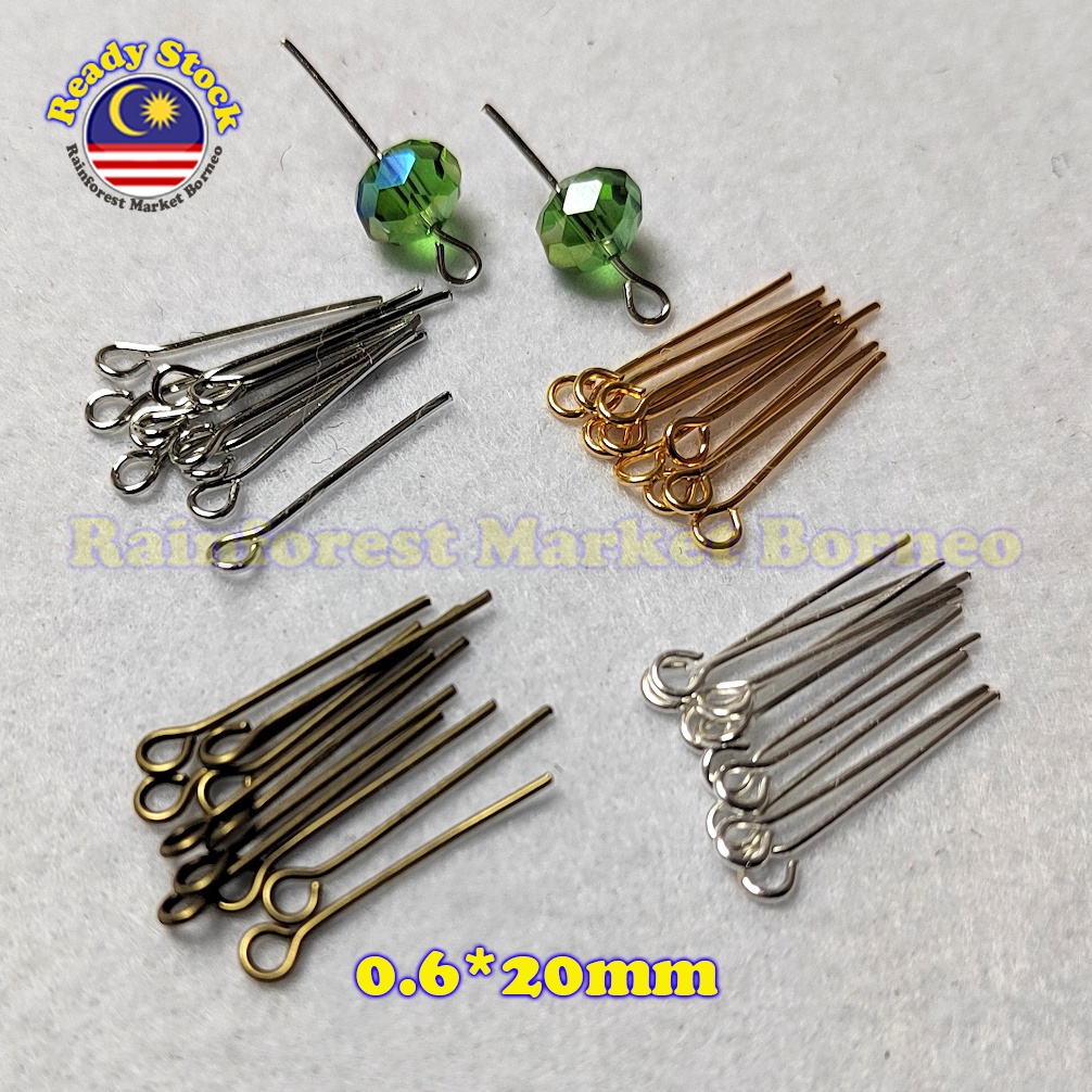 Flat head pins studs eye pins Needles Closed Loops beads For