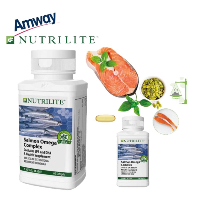 AMWAY NUTRILITE Salmon Omega Complex | Shopee Malaysia