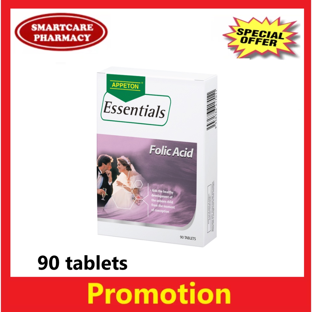 APPETON ESSENTIALS FOLIC ACID 90 tablets | Shopee Malaysia
